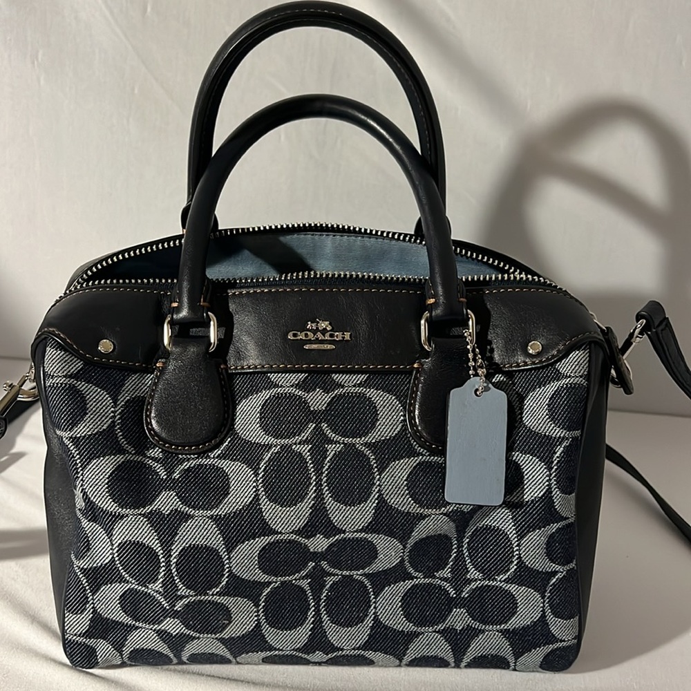 COACH Mini Rowan Crossbody In Signature Chambray